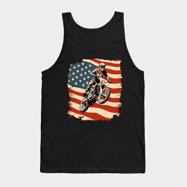 dirt bike 4th of July Tank Top by marisamegan8av